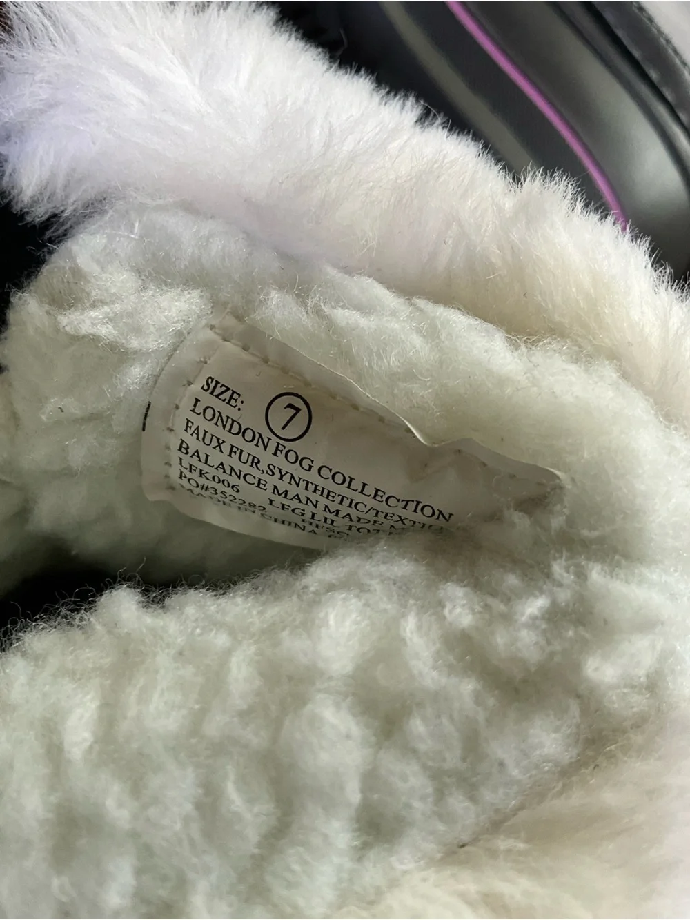 London Fog size 7 girls snow boots